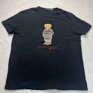 Polo Bear Ralph Lauren Men's Holiday Bear Cotton Short Sleeve T-Shirt Size XL